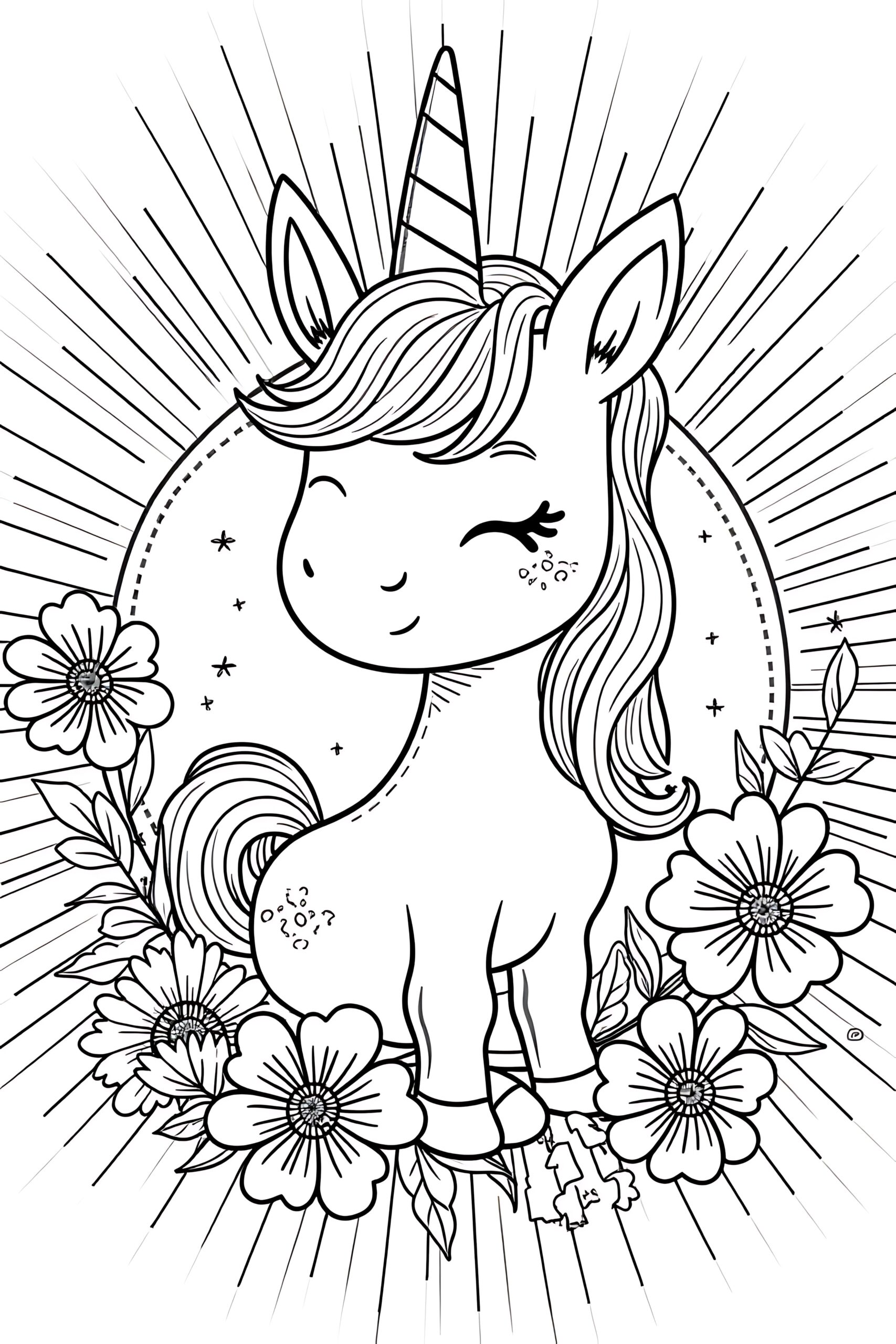 Unicorn Mandala Coloring Pages
