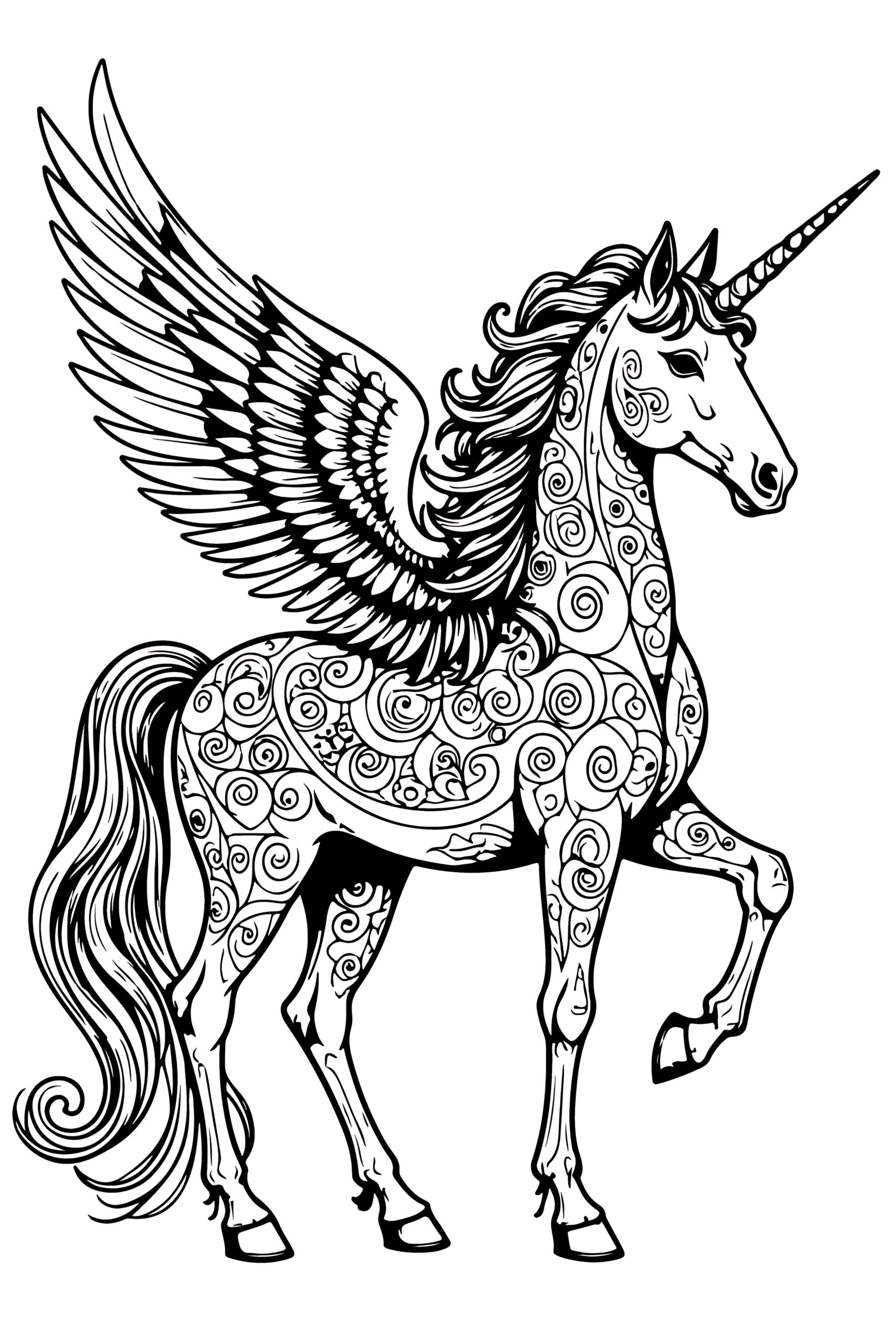 Unicorn Mandala Coloring Pages