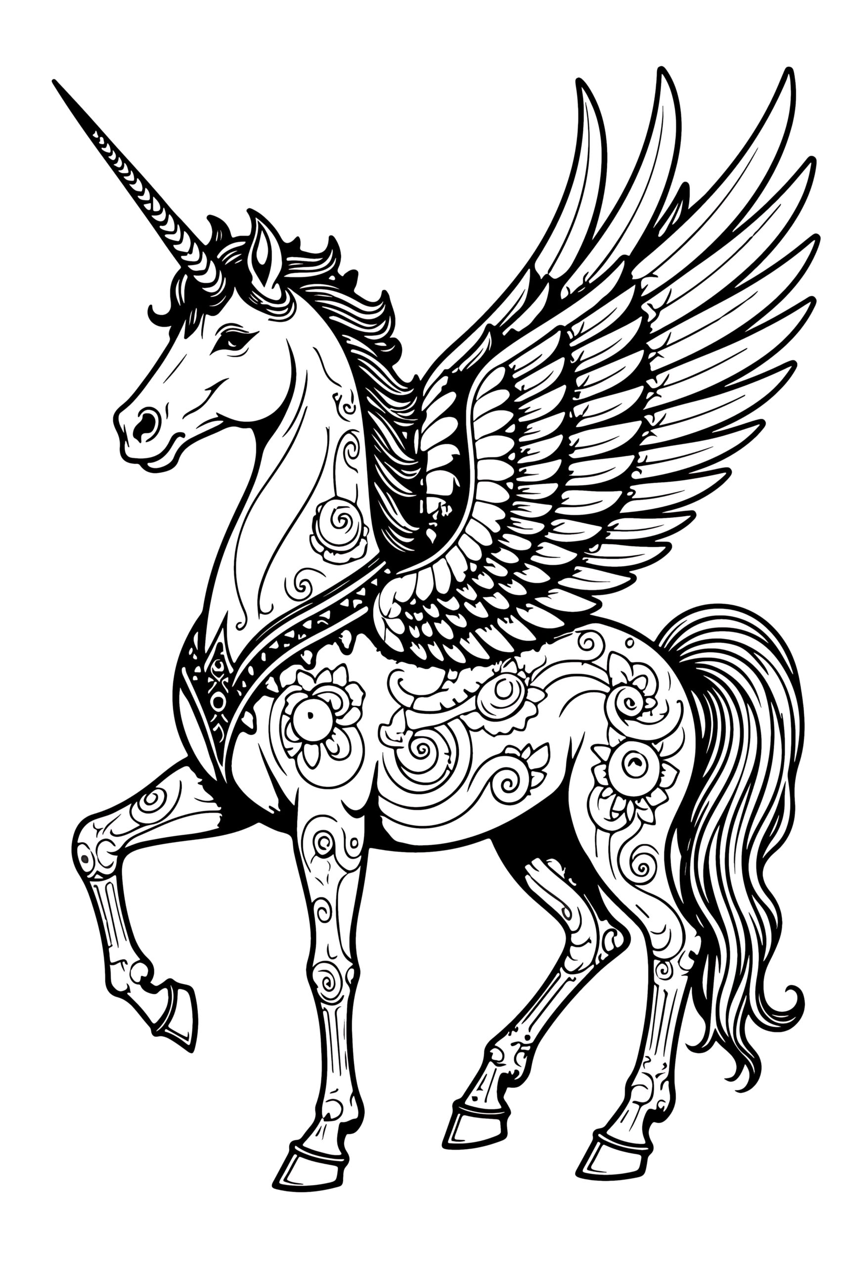 Unicorn Mandala Coloring Pages