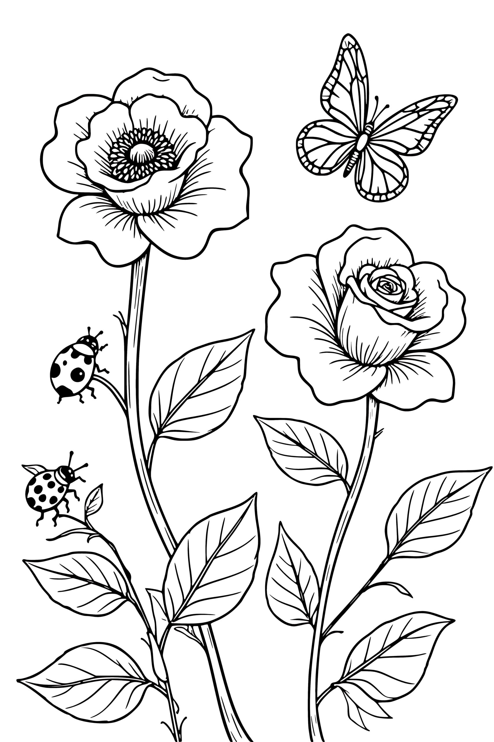 Nature Theme Coloring Pages