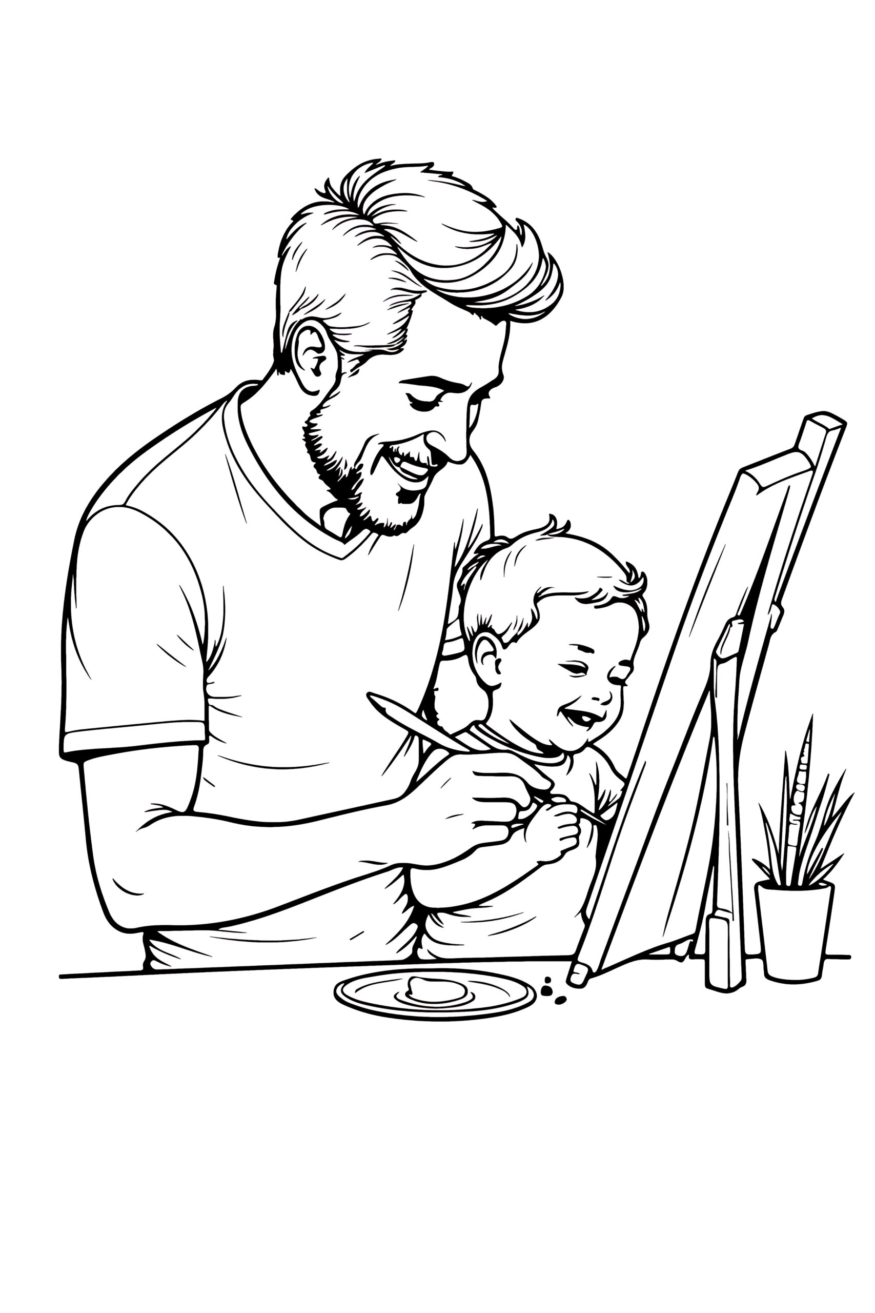 Father's day Coloring Pages