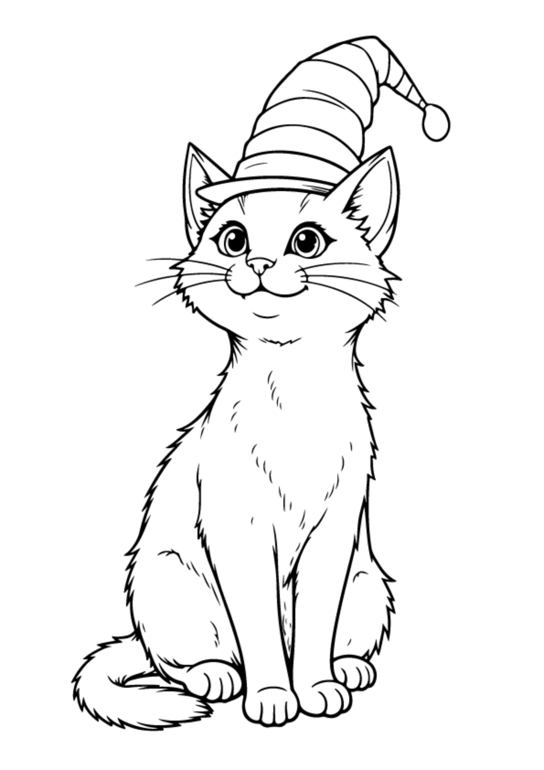 Cat in the hat Coloring Pages