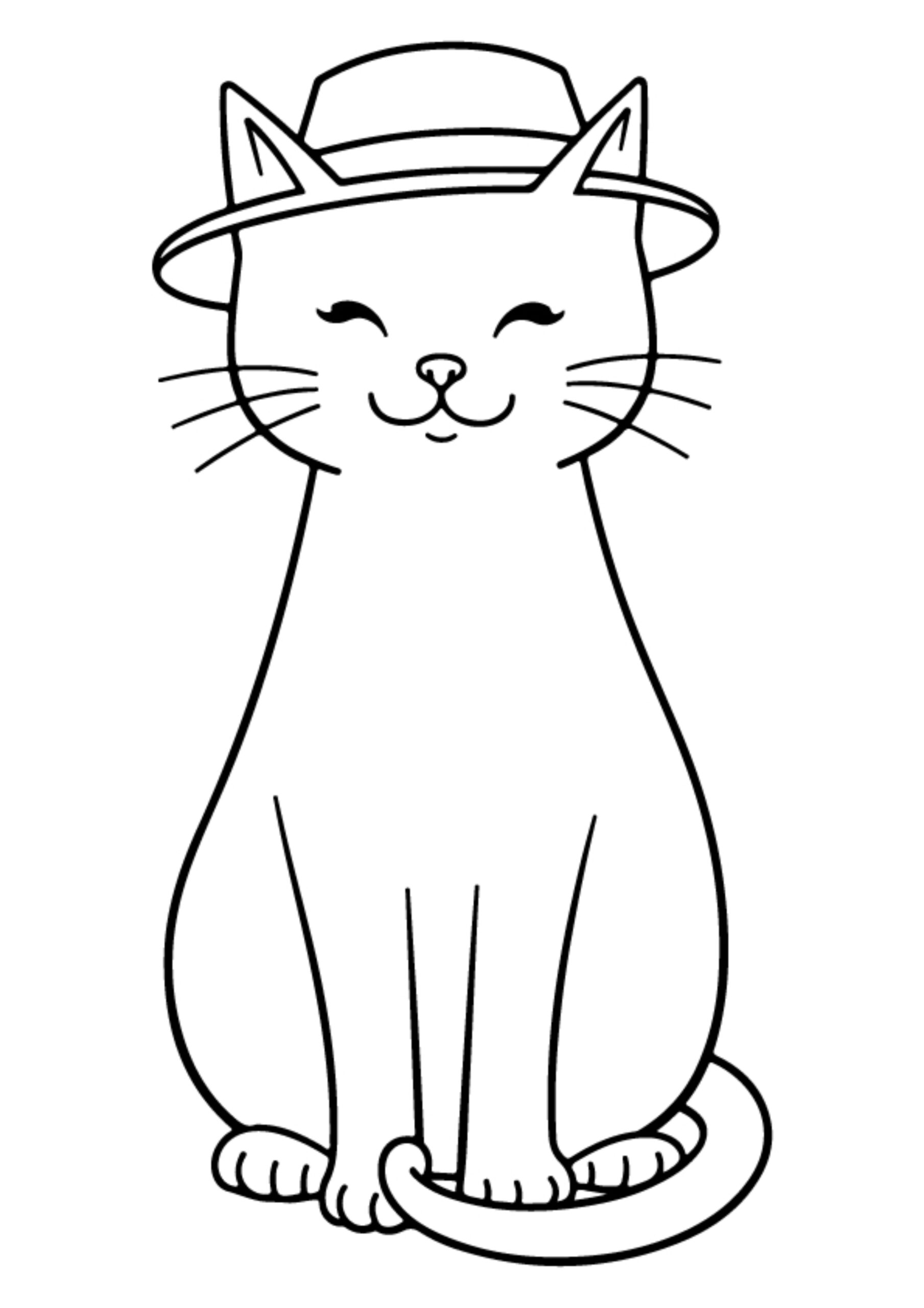 Cat in the hat Coloring Pages