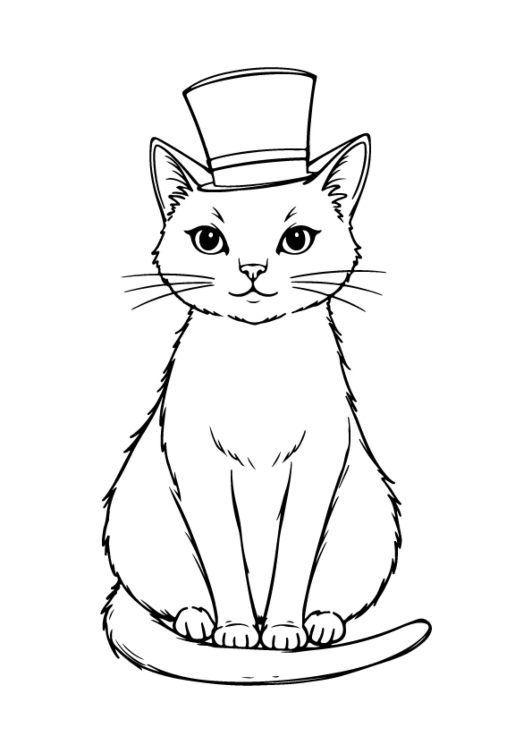Cat in the hat Coloring Pages