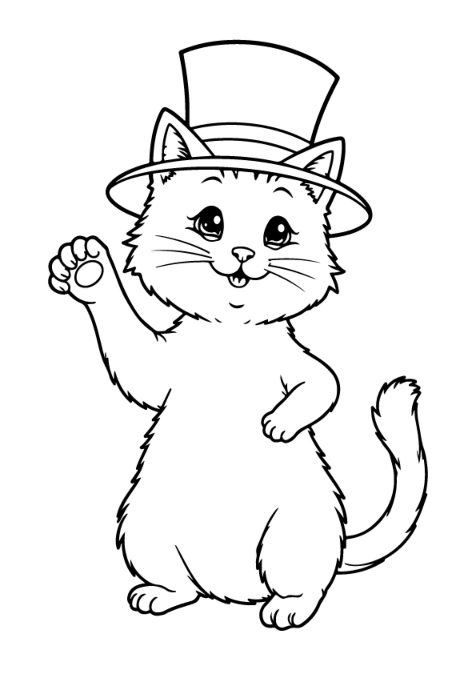 Cat in the hat Coloring Pages