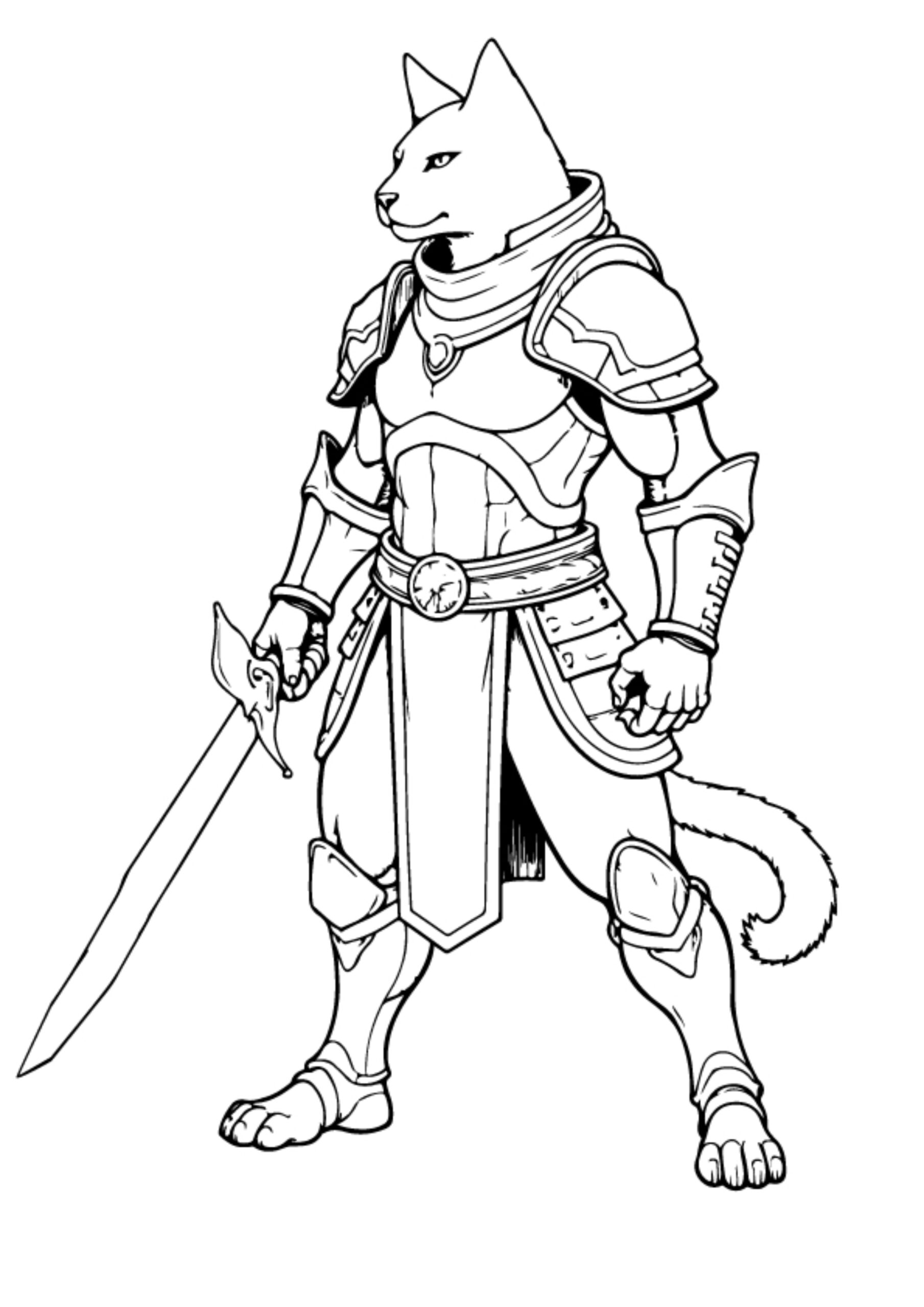 Warrior Cat Coloring Pages