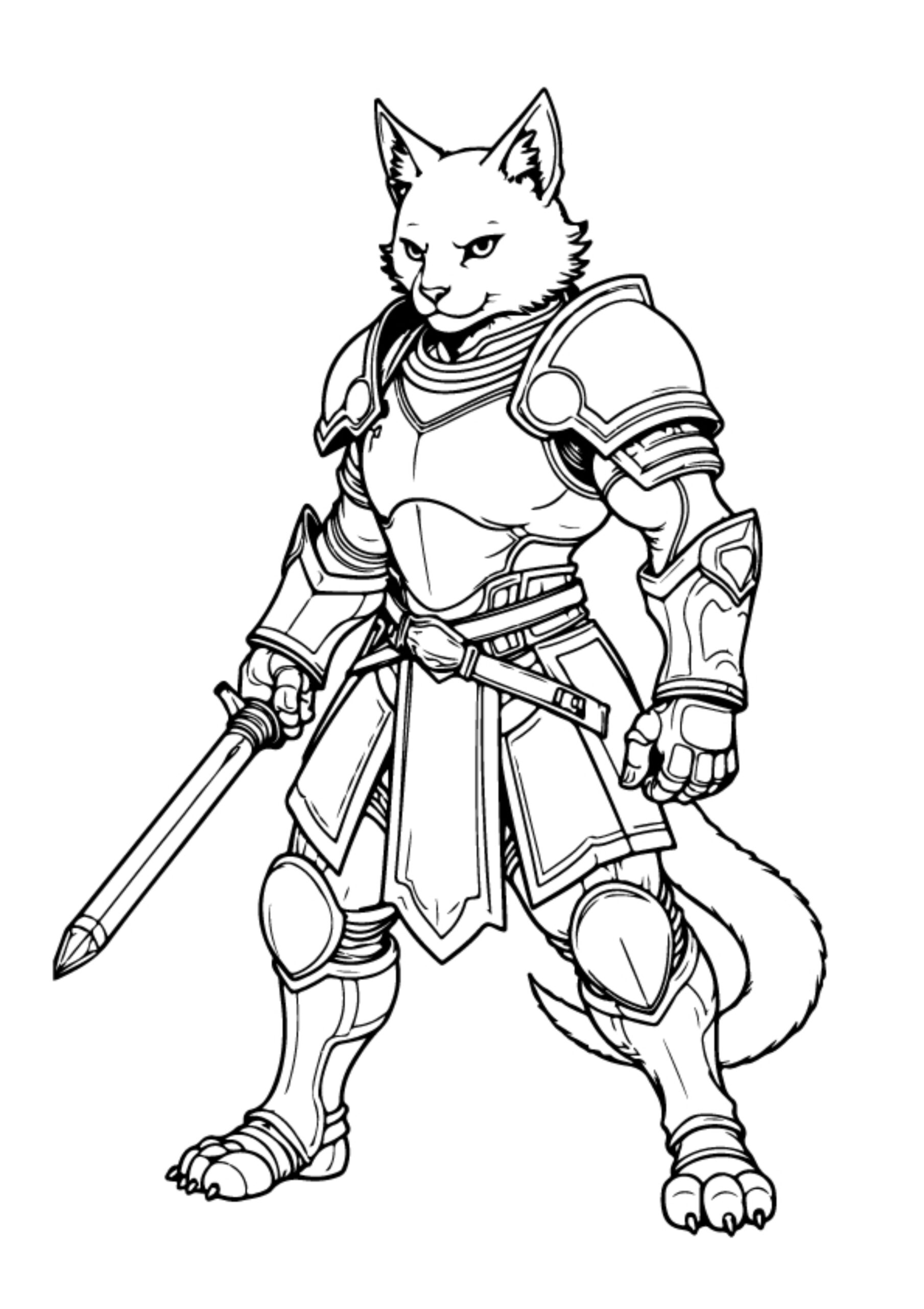 Warrior Cat Coloring Pages