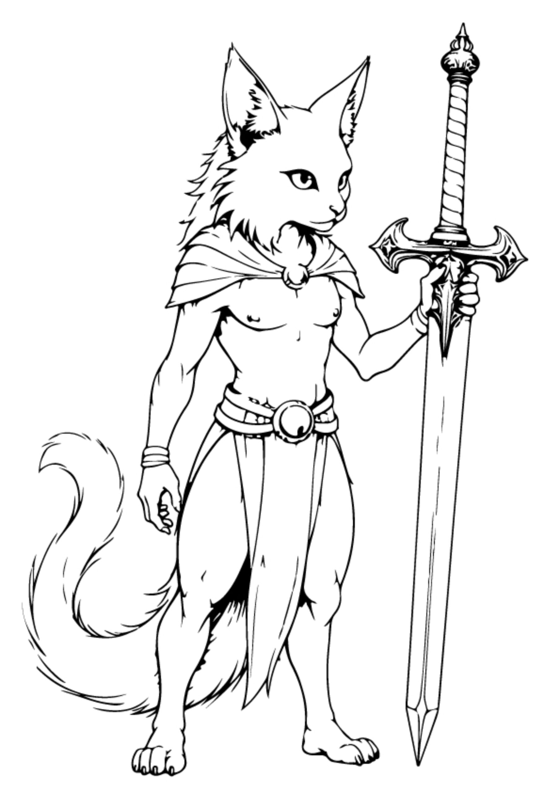 Warrior Cat Coloring Pages