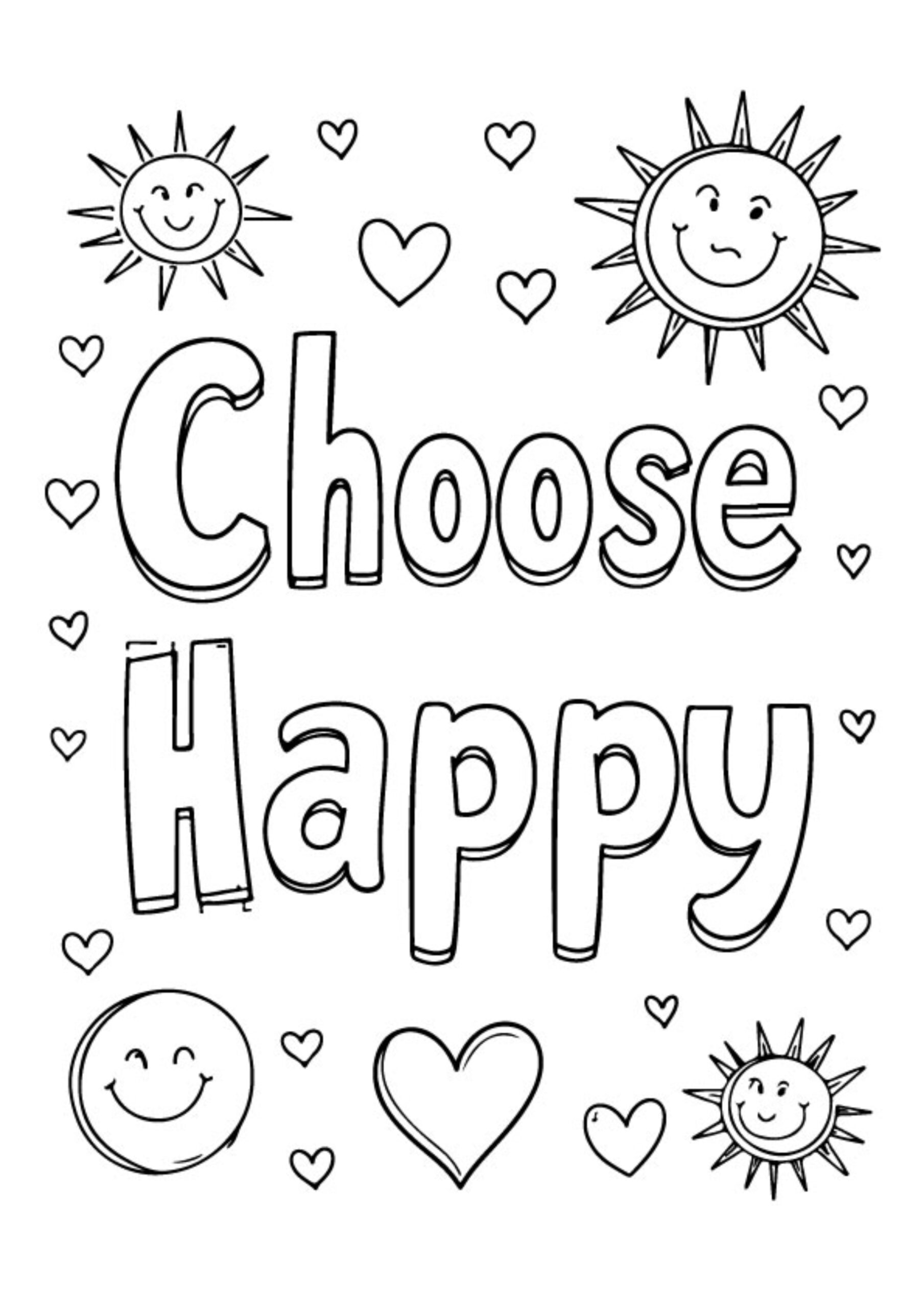 Therapeutic Motivational Quote Coloring Page