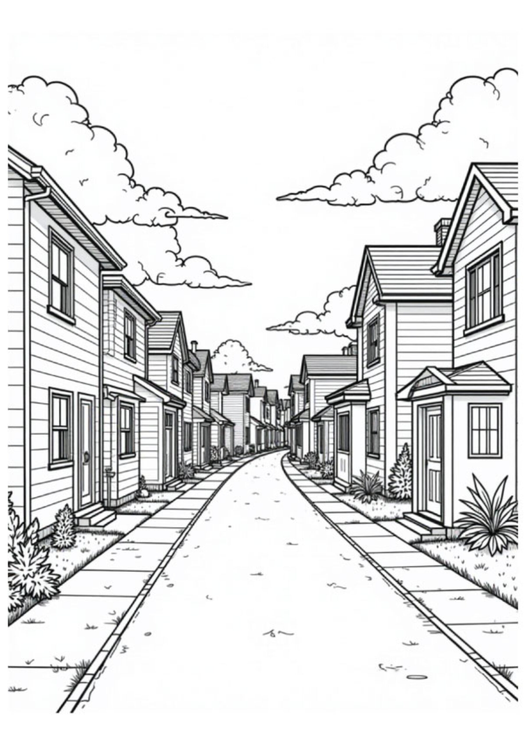 Cityscape coloring pages