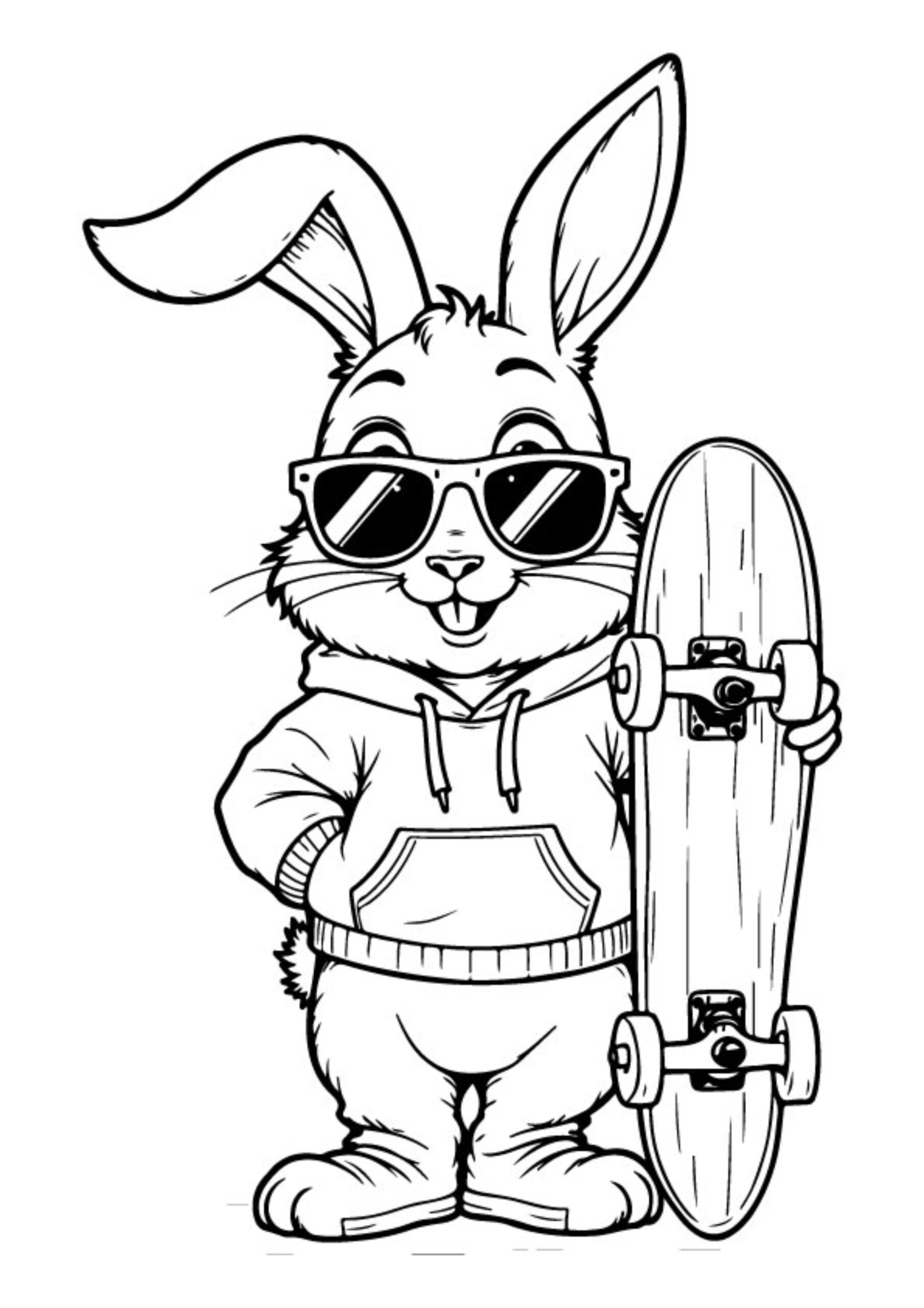 Easter Bunny Coloring Pages