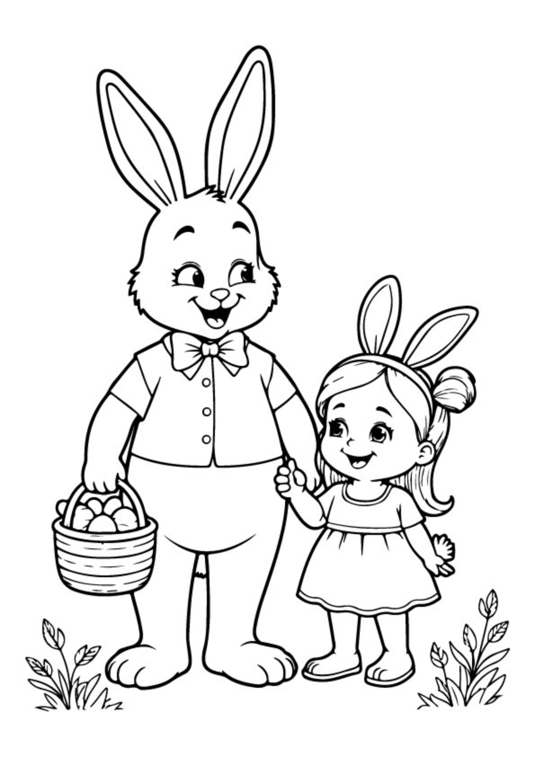 Easter Bunny Coloring Pages