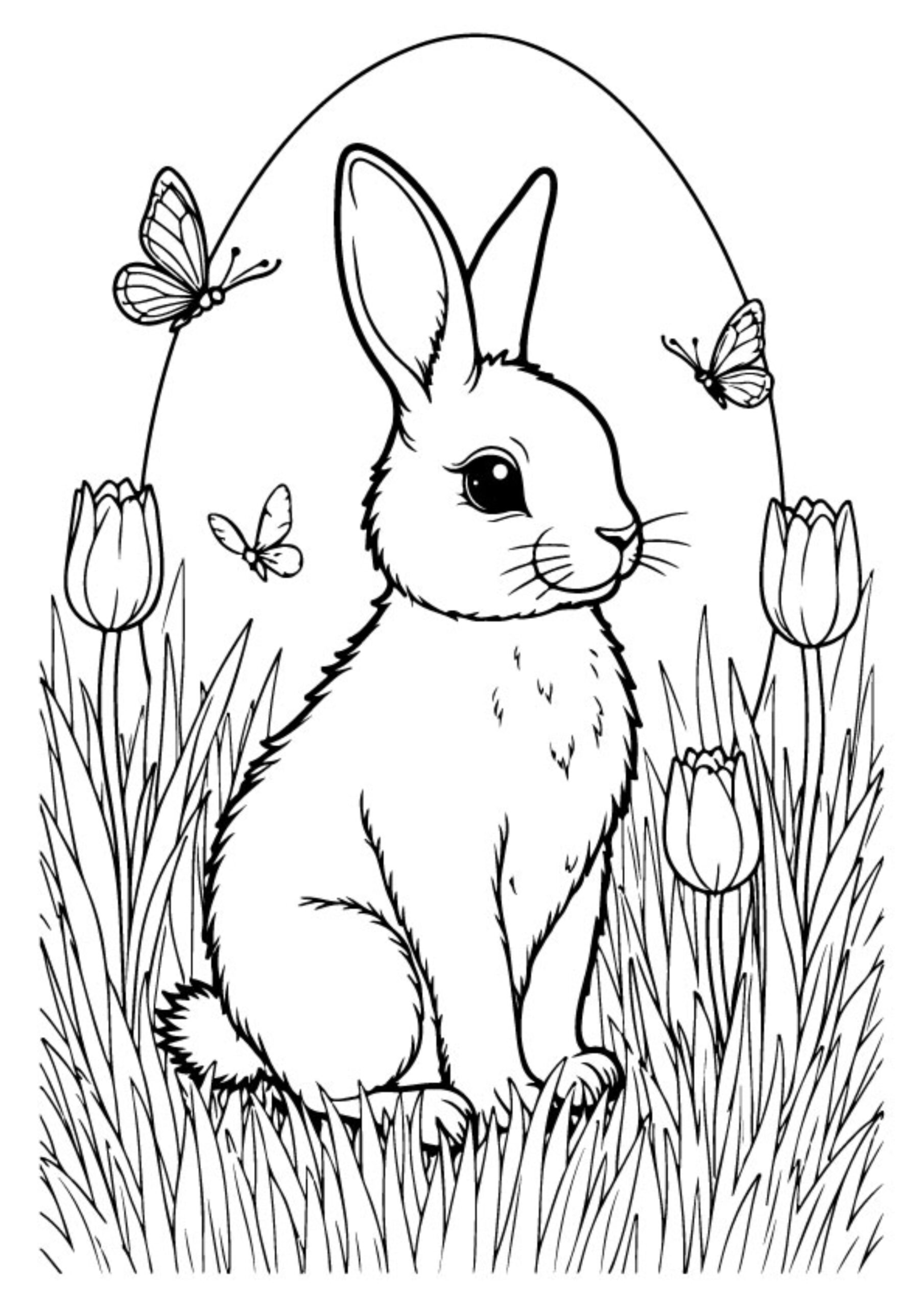 Easter Bunny Coloring Pages