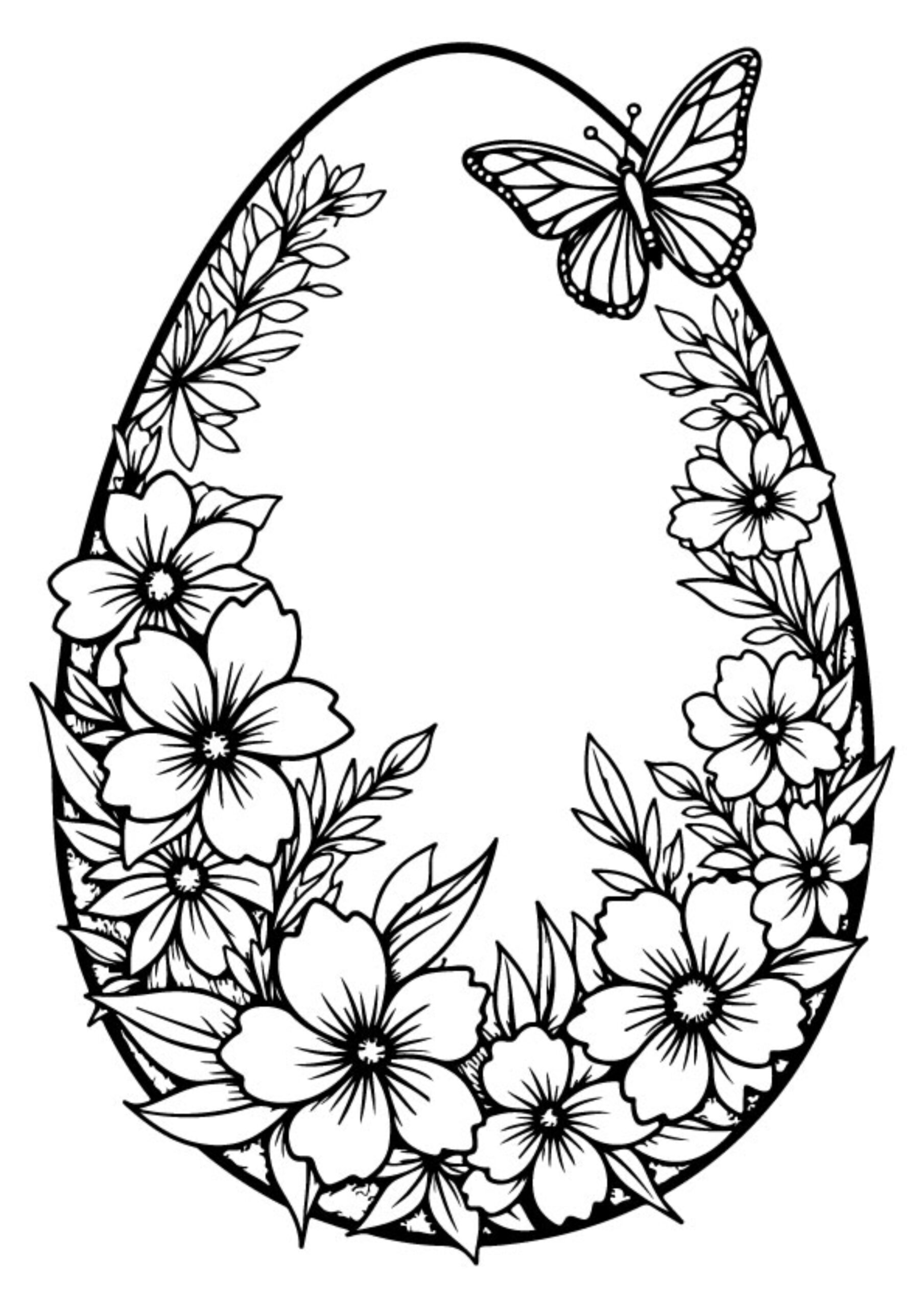 Easter Egg Coloring Pages