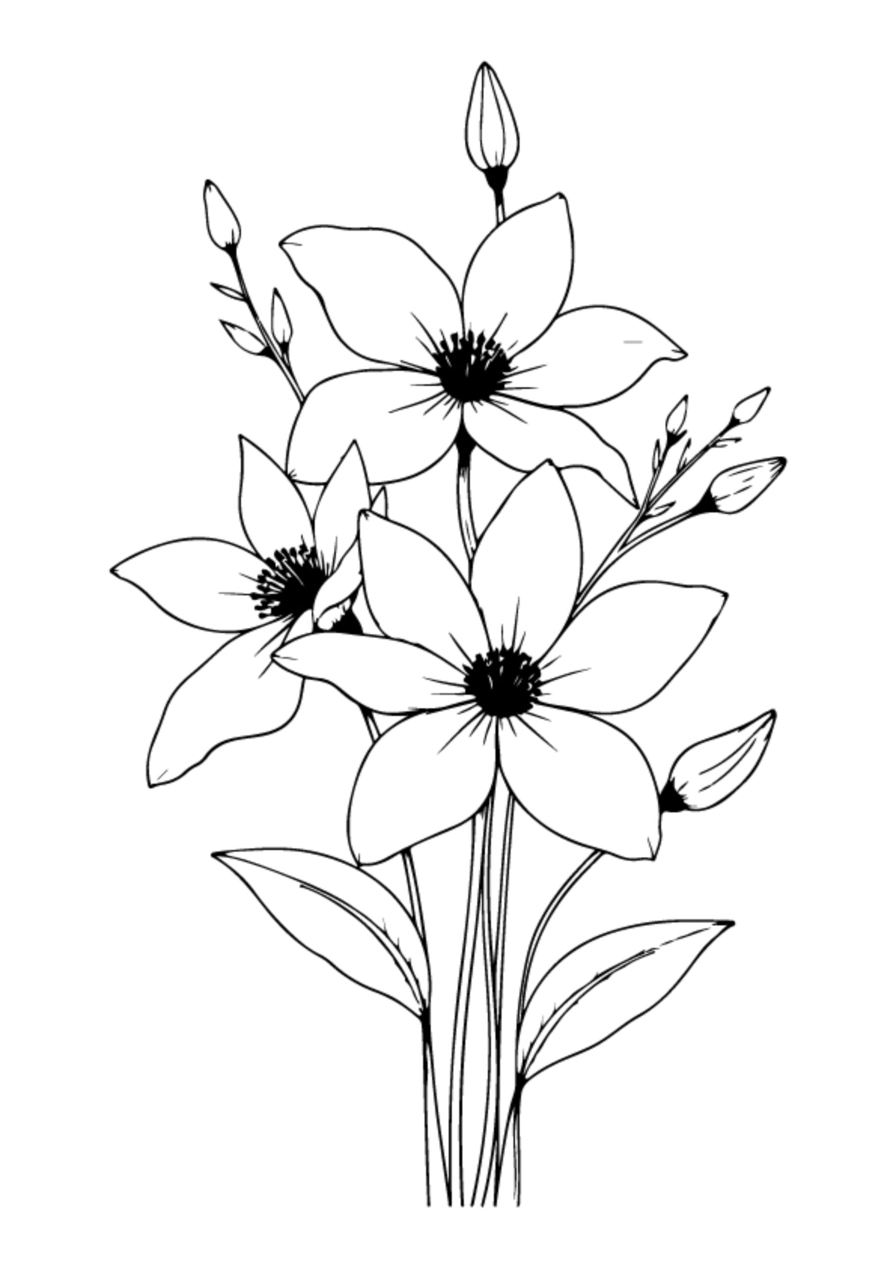 Flower Coloring Pages