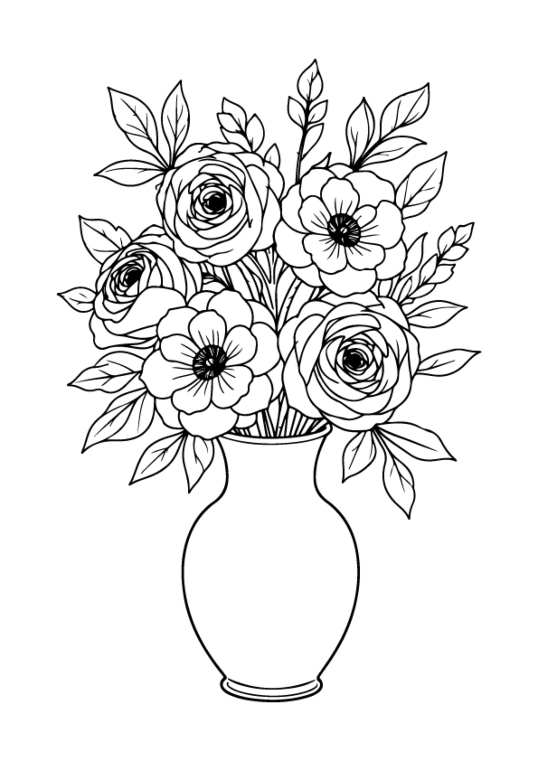 Flower Coloring Pages