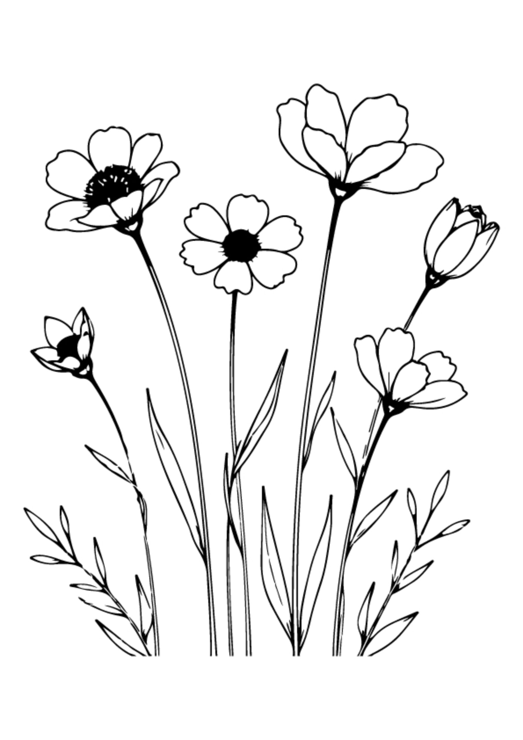 Flower Coloring Pages
