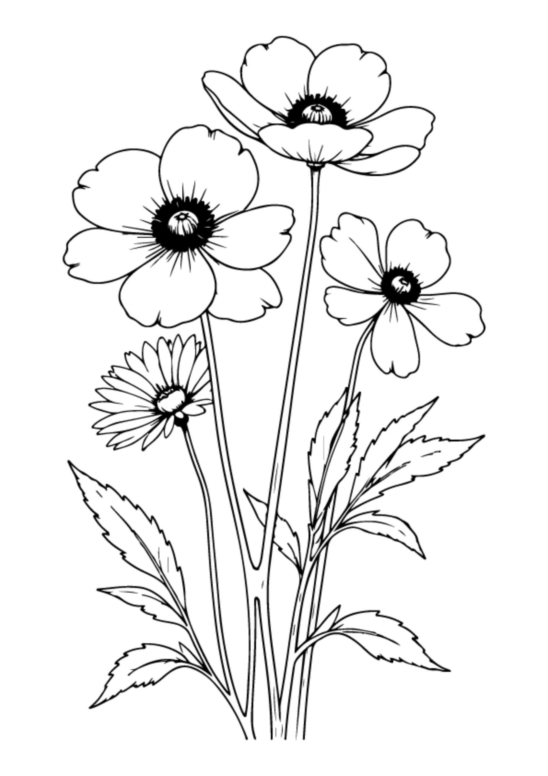 Flower Coloring Pages