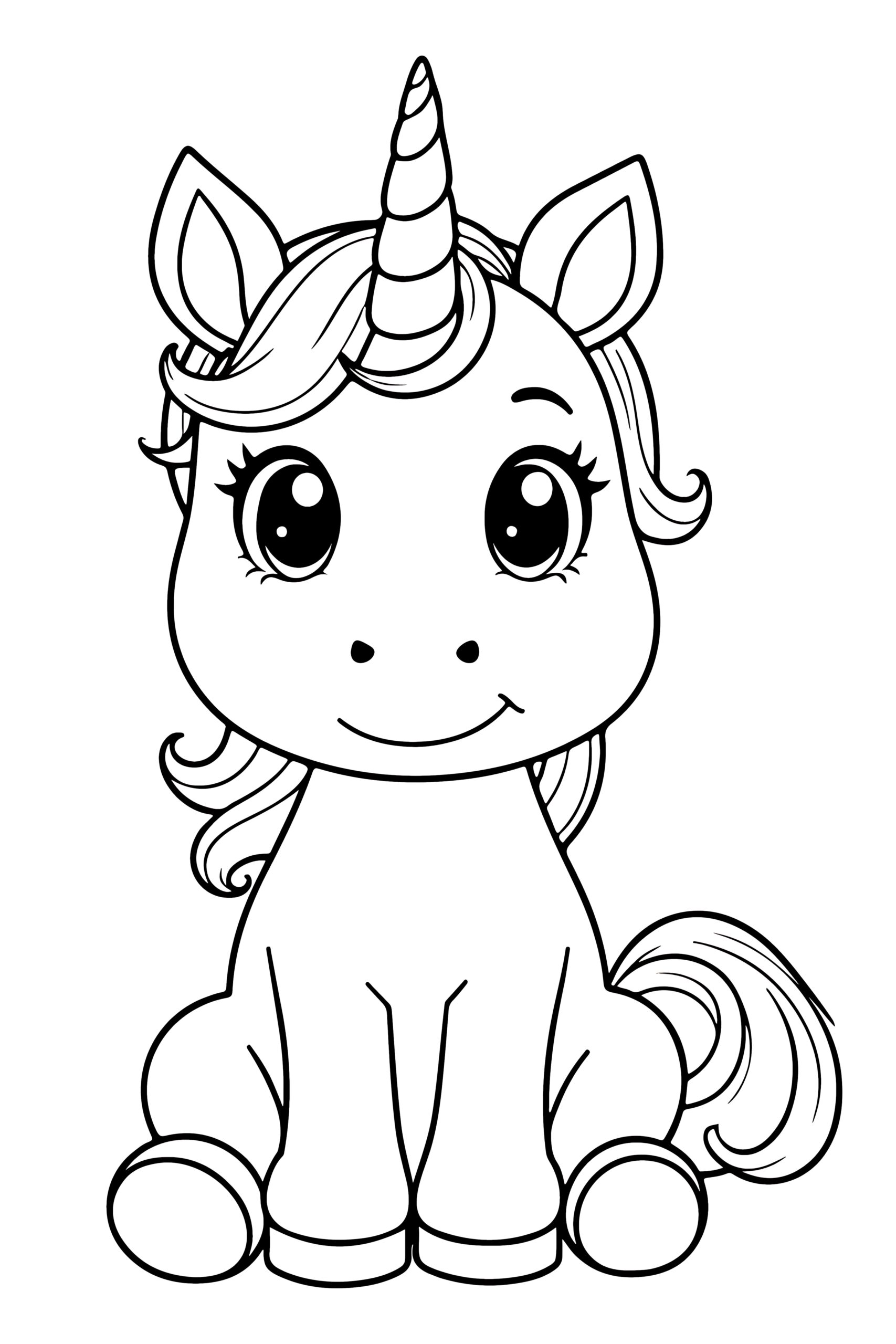 unicorn coloring page