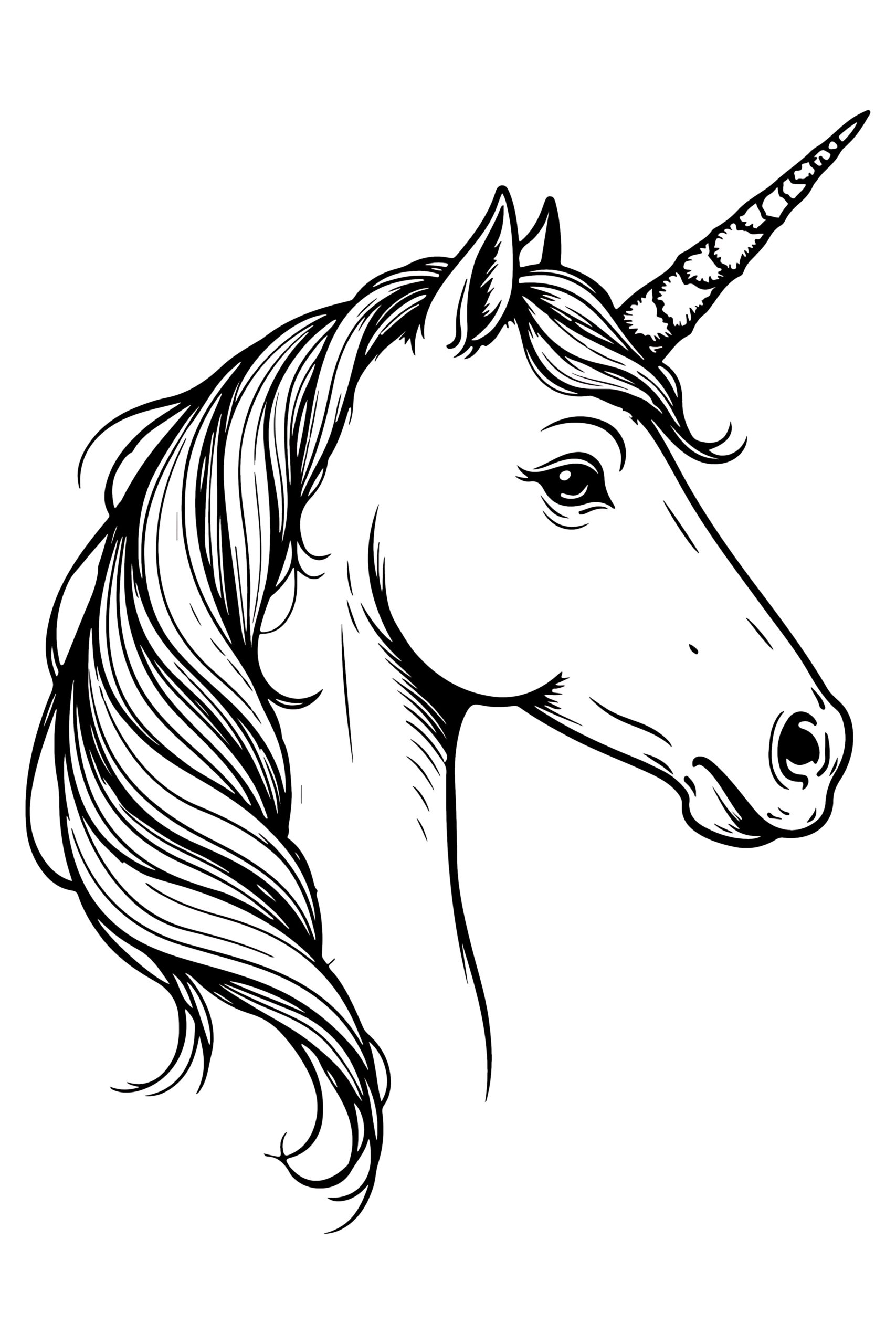 unicorn coloring page