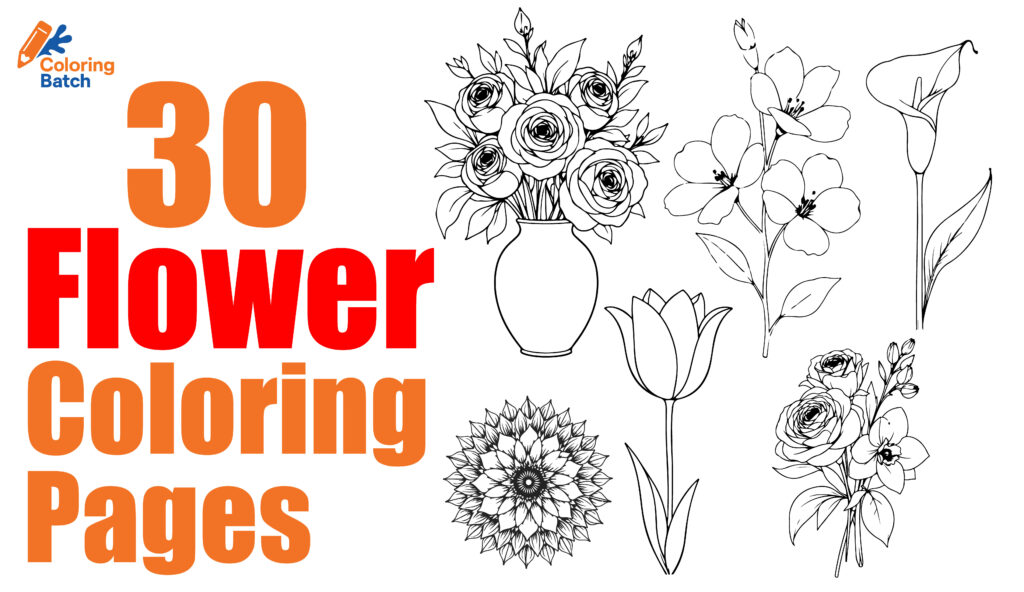Flower Coloring Pages