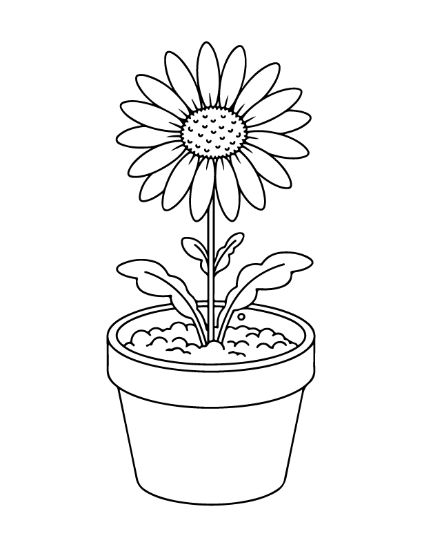 spring coloring page