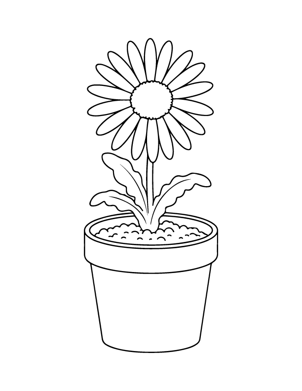 spring coloring page