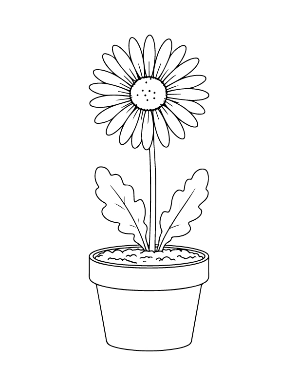 spring coloring page