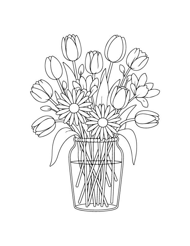 spring coloring page