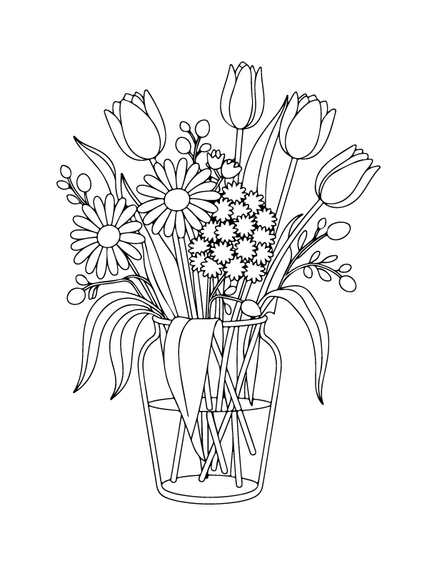 spring coloring page
