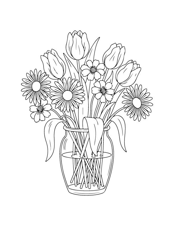 spring coloring page