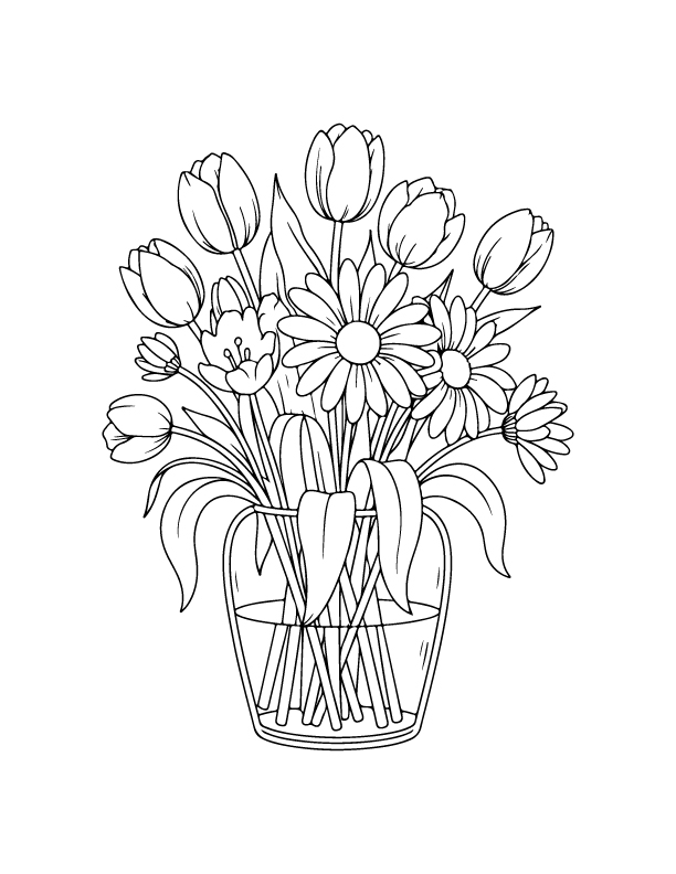 spring coloring page