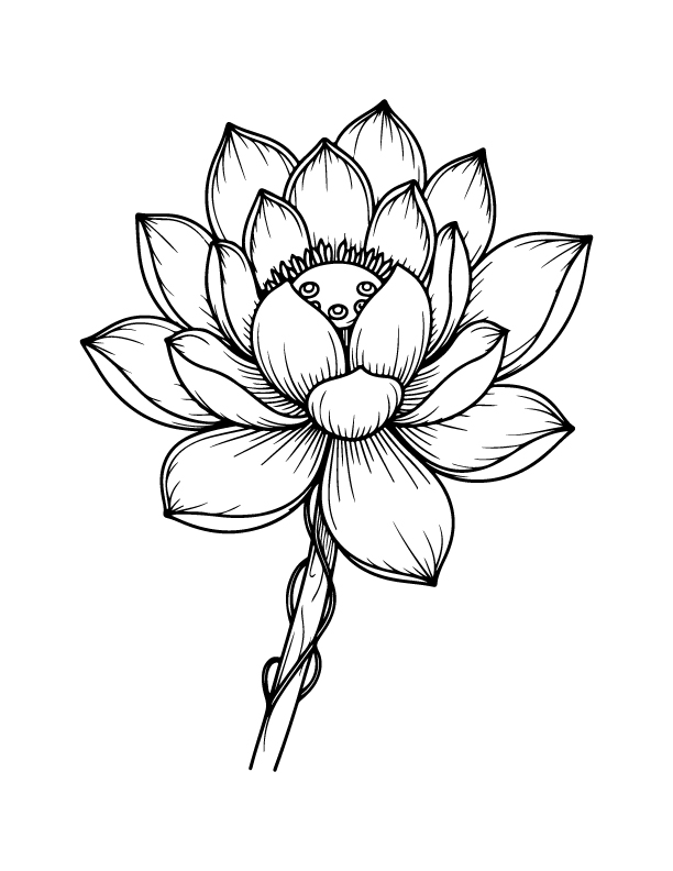 spring coloring page