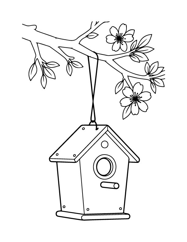 spring coloring page