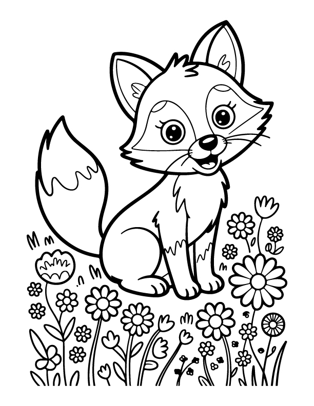 spring coloring page