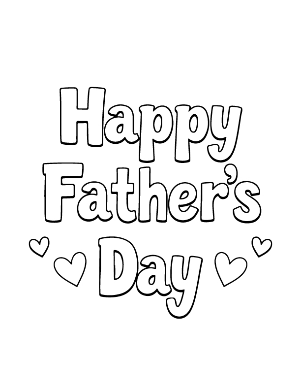 father day coloring pages