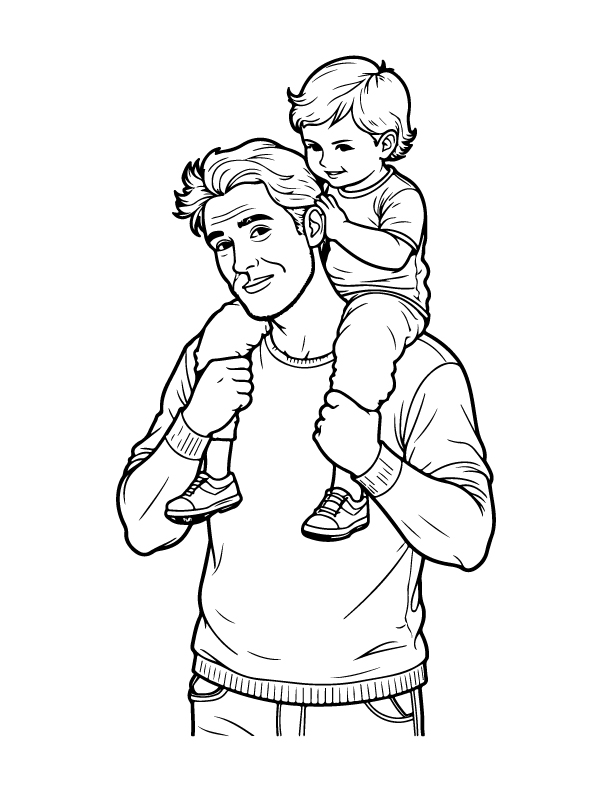 father day coloring pages