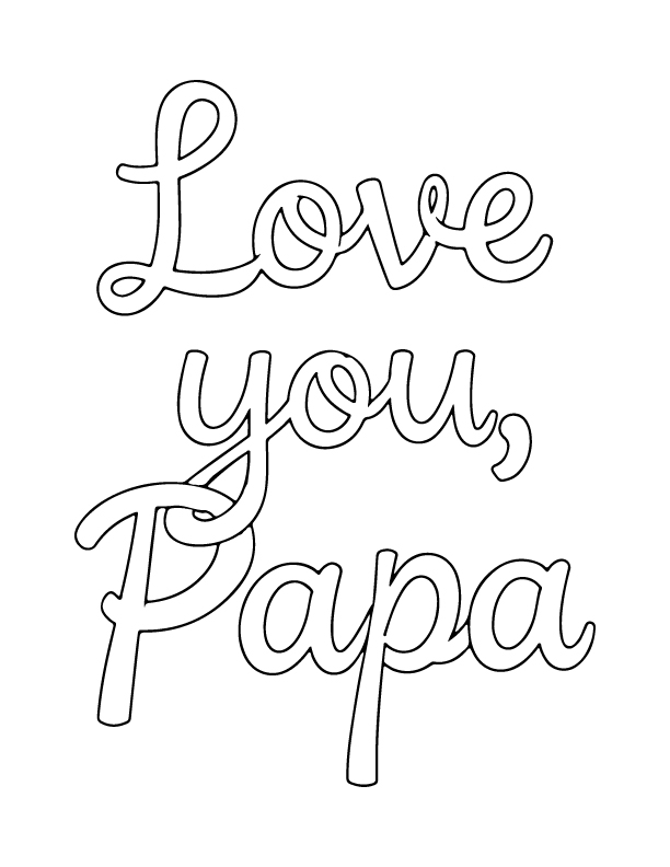 father day coloring pages