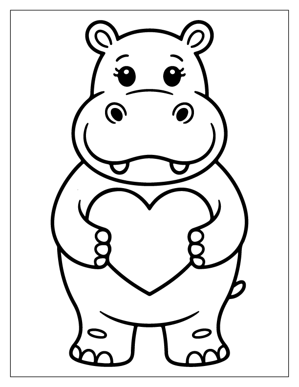 Hippo Coloring Pages