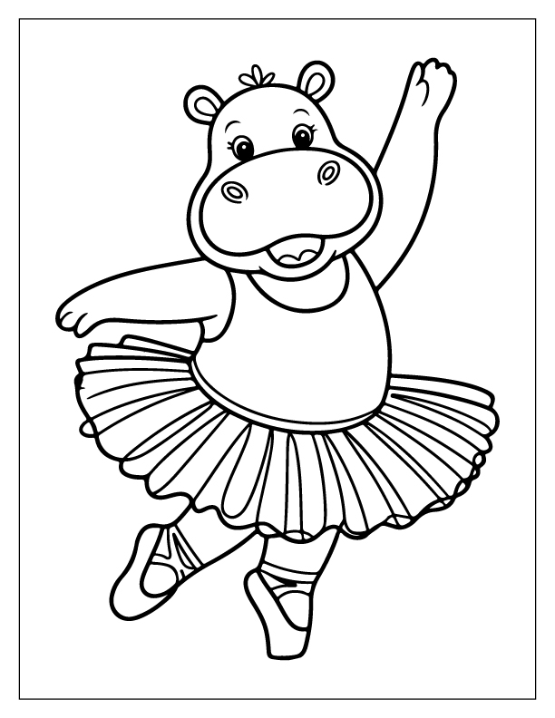 Hippo Coloring Pages