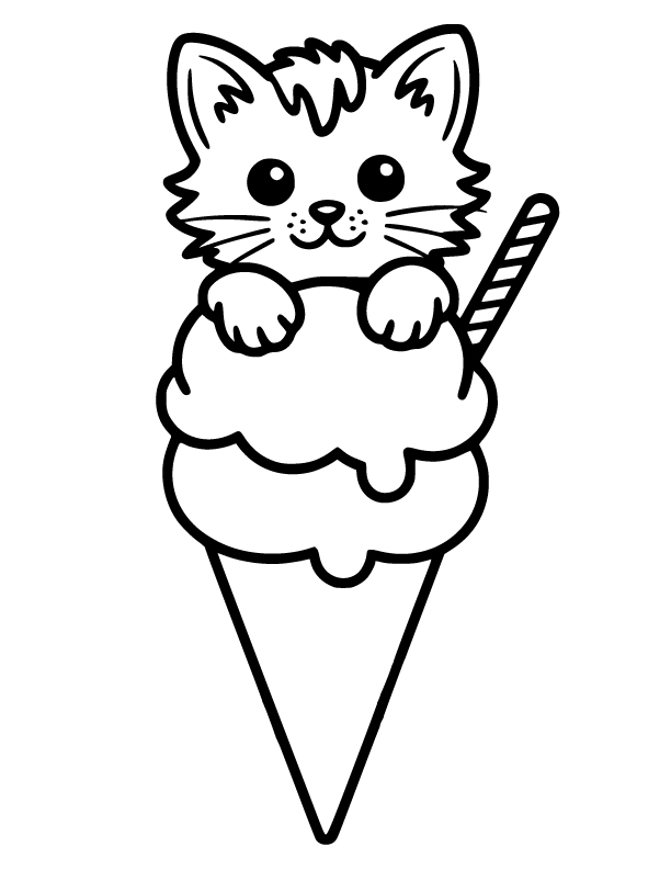 ice cream coloring pages