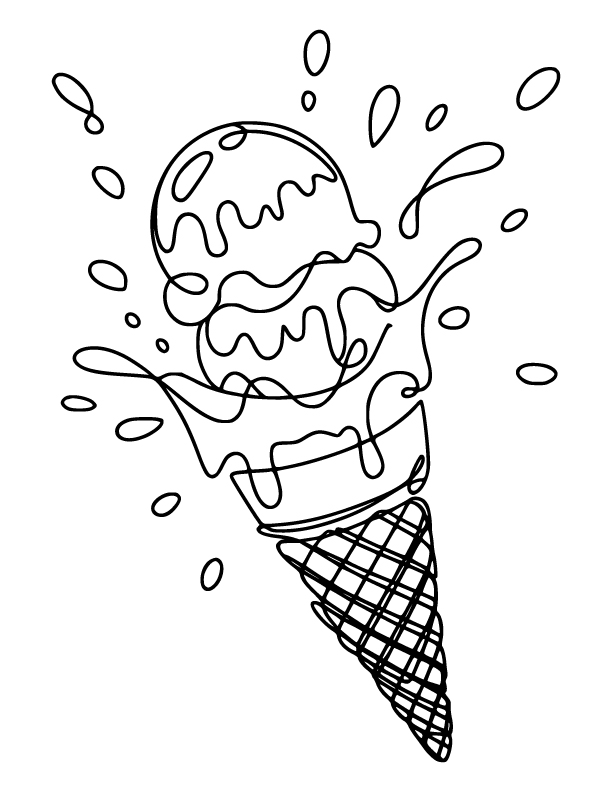 ice cream coloring pages