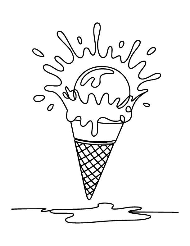 ice cream coloring pages