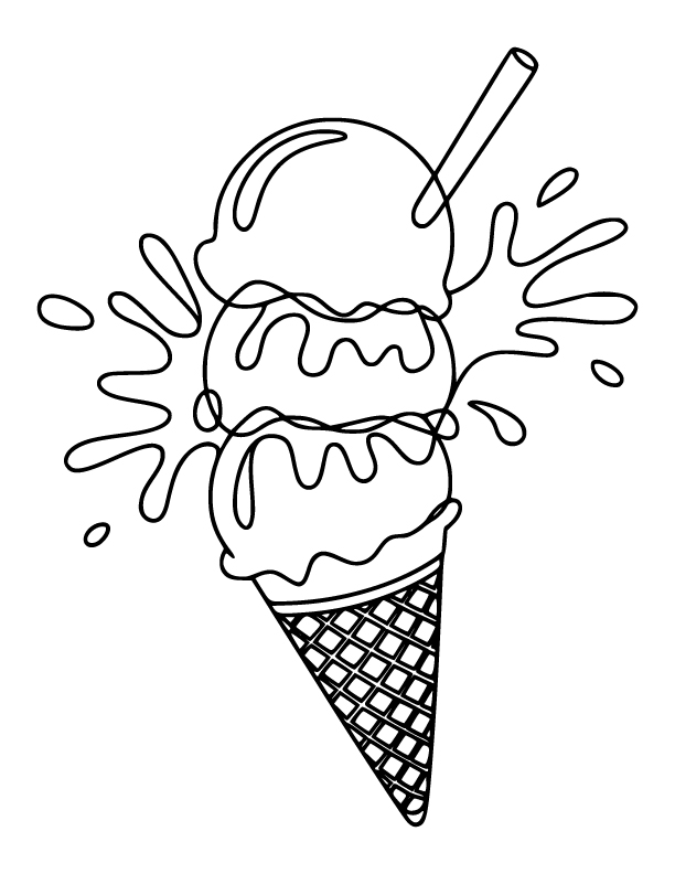 ice cream coloring pages