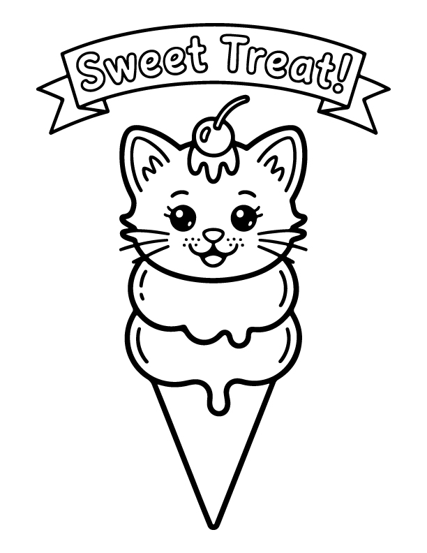 ice cream coloring pages