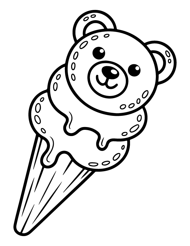 ice cream coloring pages