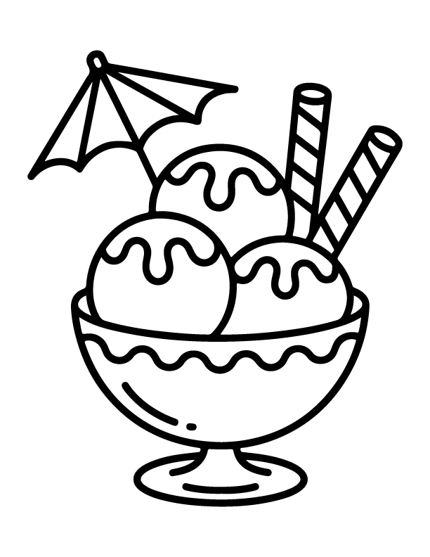 ice cream coloring pages
