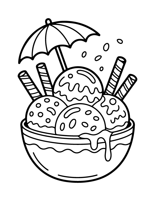 ice cream coloring pages