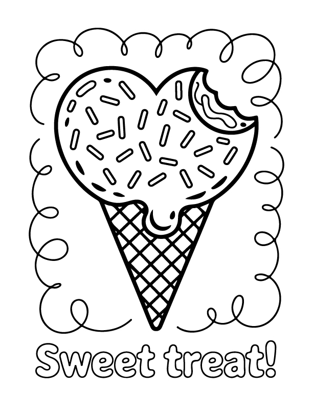ice cream coloring pages