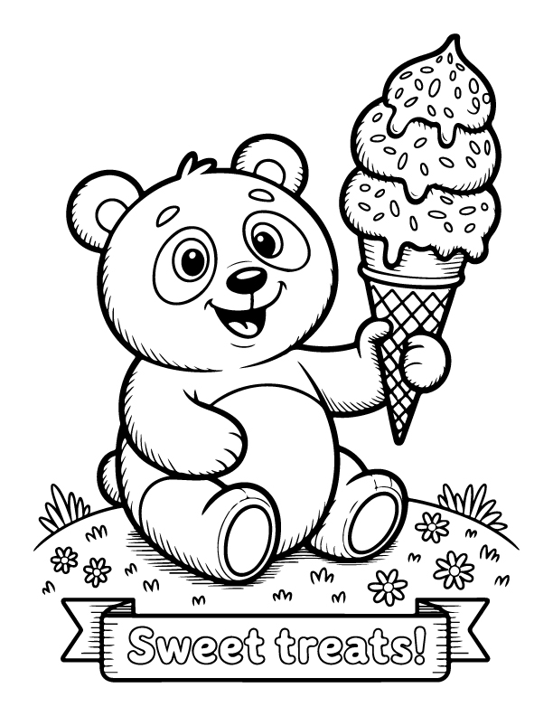 ice cream coloring pages